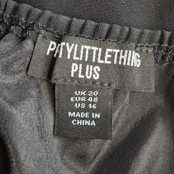 PrettyLittleThing Midi Drape Underwire Dress Size 16 Sexy Plus Formal AV-1286 - Picture 10 of 10